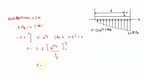 q3-the-plate-has-a-width-of-05-m-if-the-stress-distribution-at-the-support-varies-as-shown-determine-the-force-p-applied-to-the-plate-and-the-distance-d-to-where-it-is-applied-4-m-1sxl2-mpa-80974