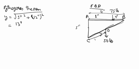 show-all-work-please-p2-the-weight-of-books-on-a-shelf-bracket-is-equivalent-to-a-vertical-force-of-75-lbin-addition-a-vertical-weight-of-50-1b-is-suspended-from-the-middle-of-the-lower-brac-11133