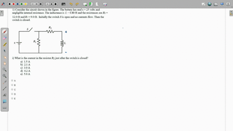 1-consider-the-circuit-shown-in-the-figure-the-battery-has-emf-25-volts-and-negligible-internal-resistance-the-inductance-is-l-080-h-and-the-resistances-are-ri-120-q-and-rz-90-n_-initially-t-11848