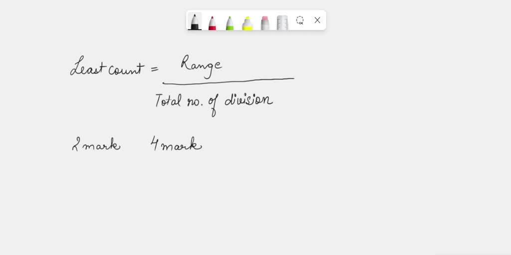 SOLVED An ammeter has 20 divisions between 2 mark and 4 mark. A mark