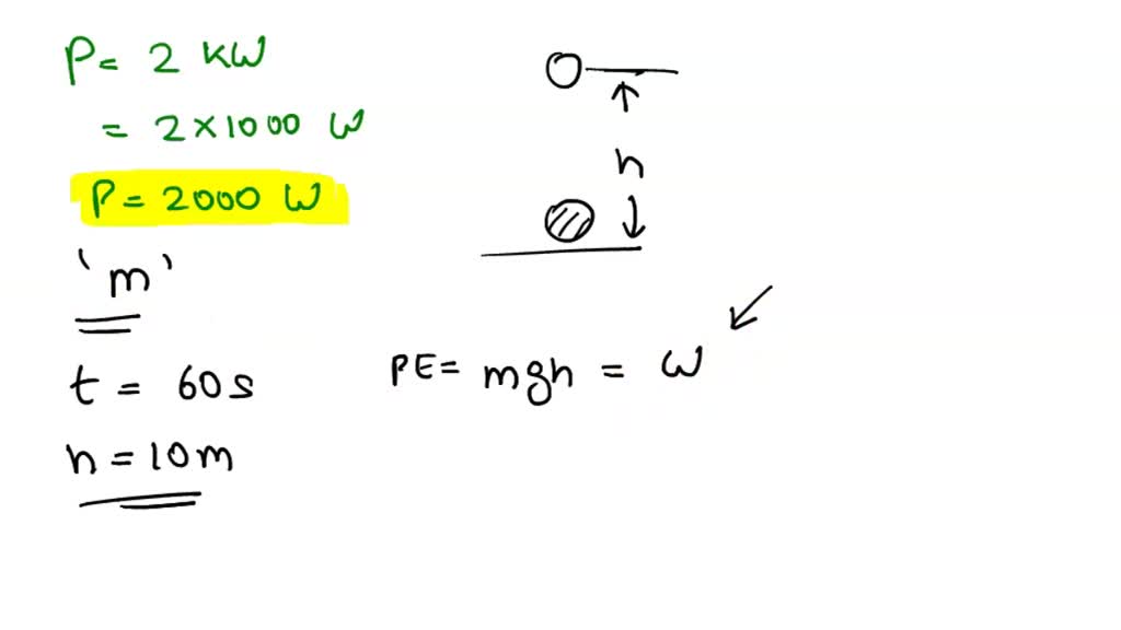 SOLVED "The power of a pump motor is 2 kilowatt. The water raised by