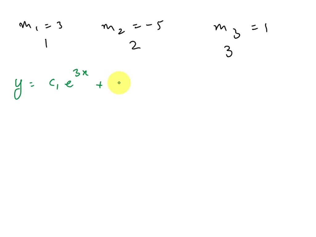 SOLVED: 1.Suppose m1=1,m2=-6,m3=0,m4=-4+ i and ms=-4-i are roots of