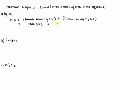what-are-the-molecular-formula-weights-of-the-following-substances-a-mathrmhg_2-mathrmcl_2-calomel-u-10068