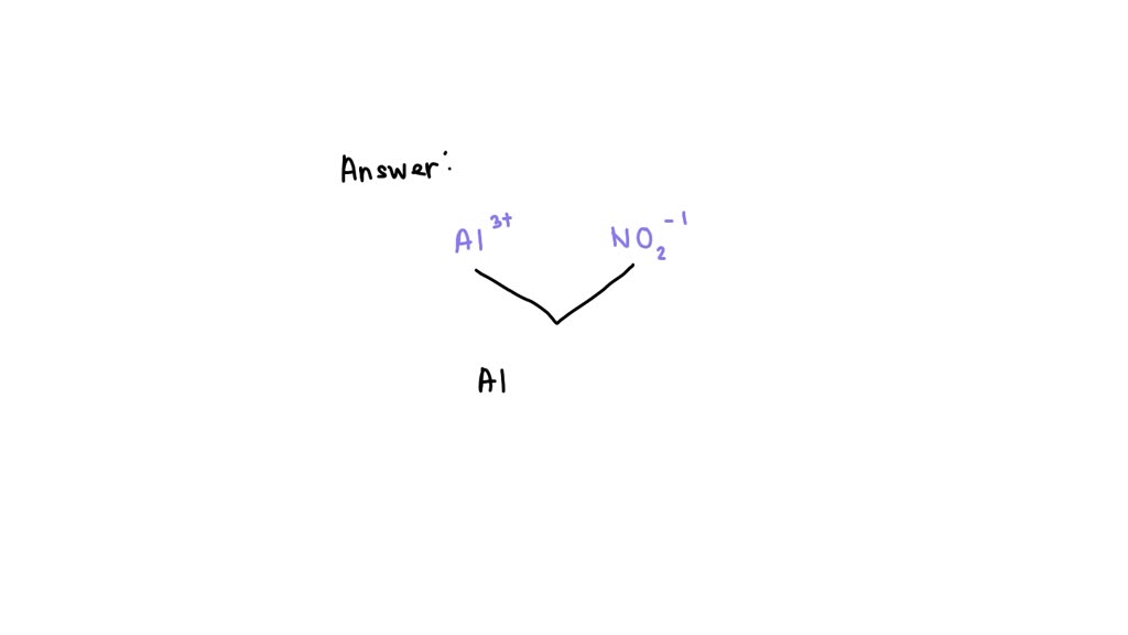 SOLVED What is the formula for aluminum nitrite