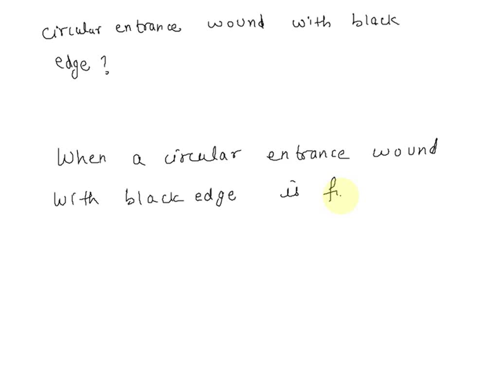 On a victim, a circular entrance wound with black edges is found. Which