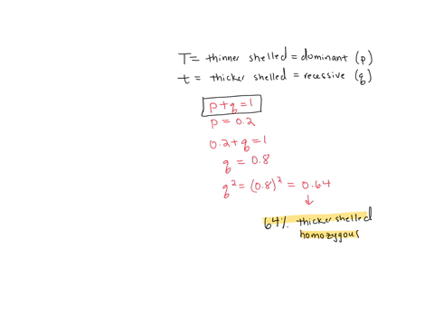a-large-population-of-land-turtles-on-an-isolated-island-has-two-alleles-for-a-gene-that-determines-shell-thickness-go-forth-in-their-shells-is-dominant-over-the-allele-for-sickle-shares-the-41301