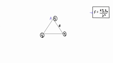 three-identical-positive-charges-q-are-placed-at-the-corners-of-an-equilateral-triangle-of-side-b-what-force-does-one-of-the-charges-experience-33085