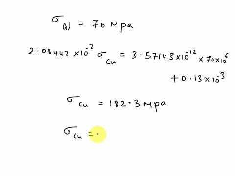 a-copper-rod-is-inserted-into-a-hollow-aluminum-cylinder-the-copper-rod-has-the-area-of-1200-mm2-elastic-modulus-of-120-gpa-and-allowable-stress-of-140-mpa-the-aluminum-has-an-area-of-1800-m-71046
