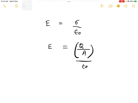 ii-if-a-capacitor-has-opposite-52mu-mathrmc-charges-on-the-plates-and-an-electric-field-of-20-mathrm-20233