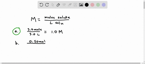 for-which-of-the-following-solutions-is-the-concentration-10-molar-a-30-moles-of-solute-in-30-l-of-solution-b-050-moles-of-solute-in-5000-ml-of-solution-c-10-moles-of-solute-in-0100-l-of-sol-87994