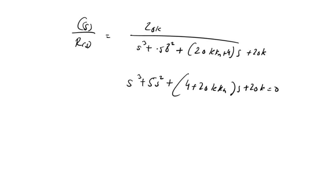 SOLVED Consider the DC motor control system with rate tachometer