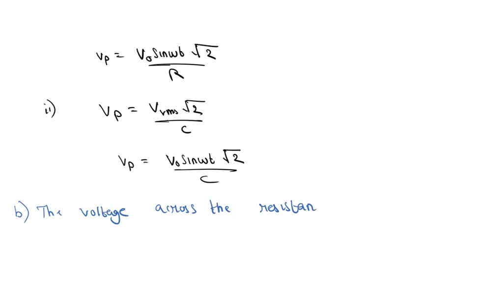 SOLVED: Resistance R = 10 Î©. A resistance R and a capacitor C are ...