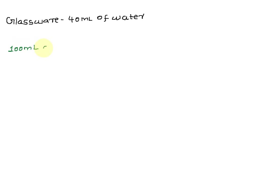 SOLVED 2. Given the following diagrams of a 100mL Erlenmeyer flask