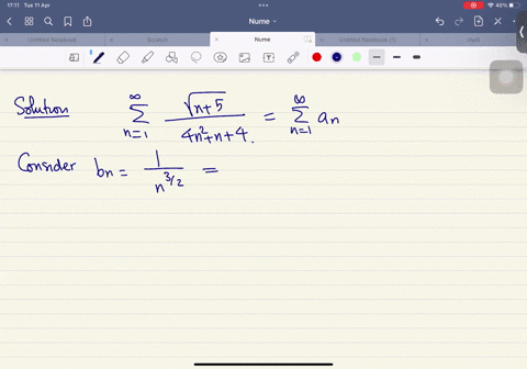 determine-whether-the-series-converges-or-diverges-n-5-4n2-n-4-n-1-53537