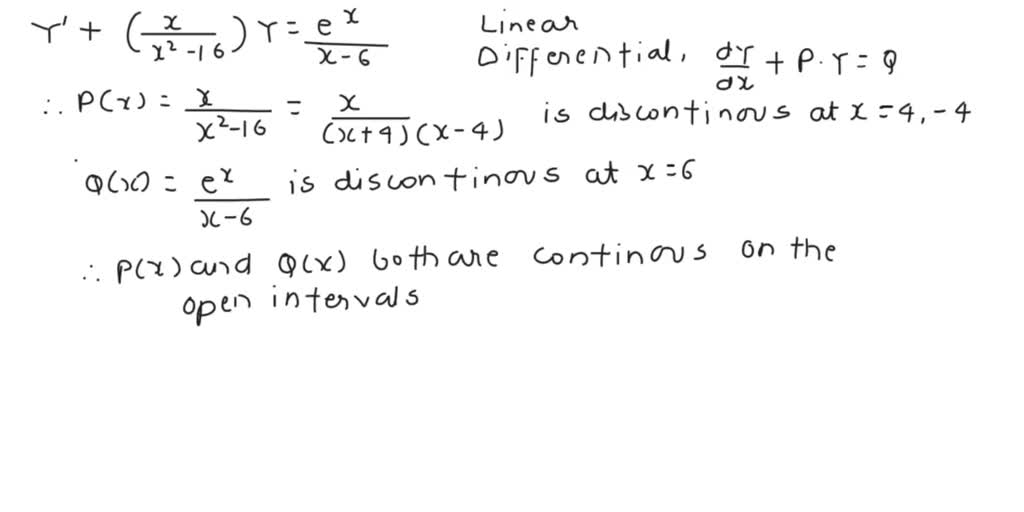 SOLVED: Point) Consider The First Order Differential Equation Y 16 For ...