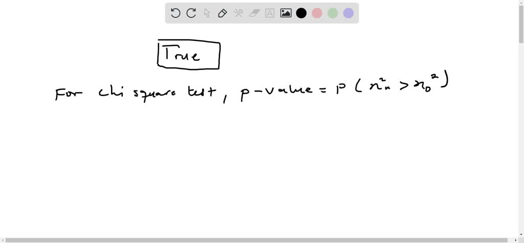 The P value In A Chi square Test Is The Probability O SolvedLib