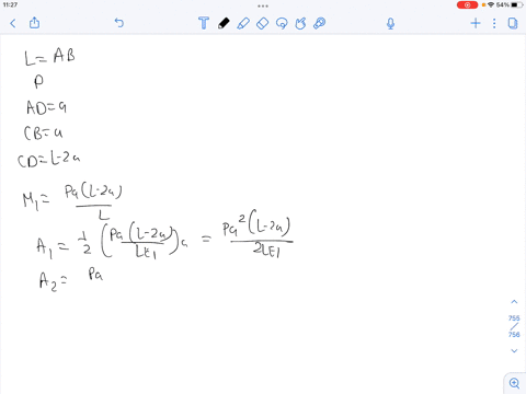 the-simple-beam-a-b-shown-in-the-figure-supports-two-equal-concentrated-loads-p-one-acting-downward-31495