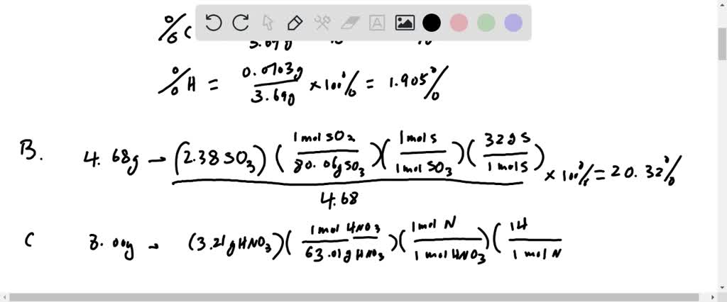 A 3.69 g sample of a compound consisting of carbon, hydrogen, oxygen ...