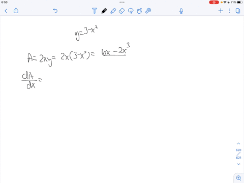 a-rectangle-is-inscribed-with-its-base-on-the-x-axis-and-its-upper-corners-on-the-parabola-y3-x2-what-are-the-dimensions-of-such-a-rectangle-with-the-greatest-possible-area-81998