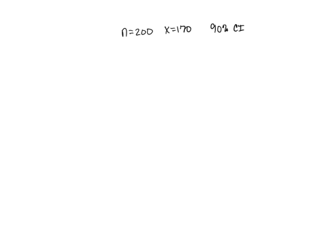 in-a-random-sample-of-200-students-at-university-170-it-was-stated-that-they-were-non-smokers-based-on-this-sample-compute-a-90-confidence-interval-for-the-proportion-of-all-students-at-the-52728
