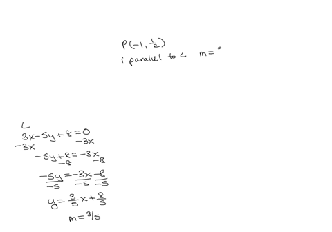 1-write-an-equation-for-the-lines-passing-through-the-point-p-31-that-is-i-parallel-to-ii-perpendicular-to-l-3-x-5-y80-2-write-an-equation-for-the-lines-passing-through-the-point-p-11-2-that-is-i-para