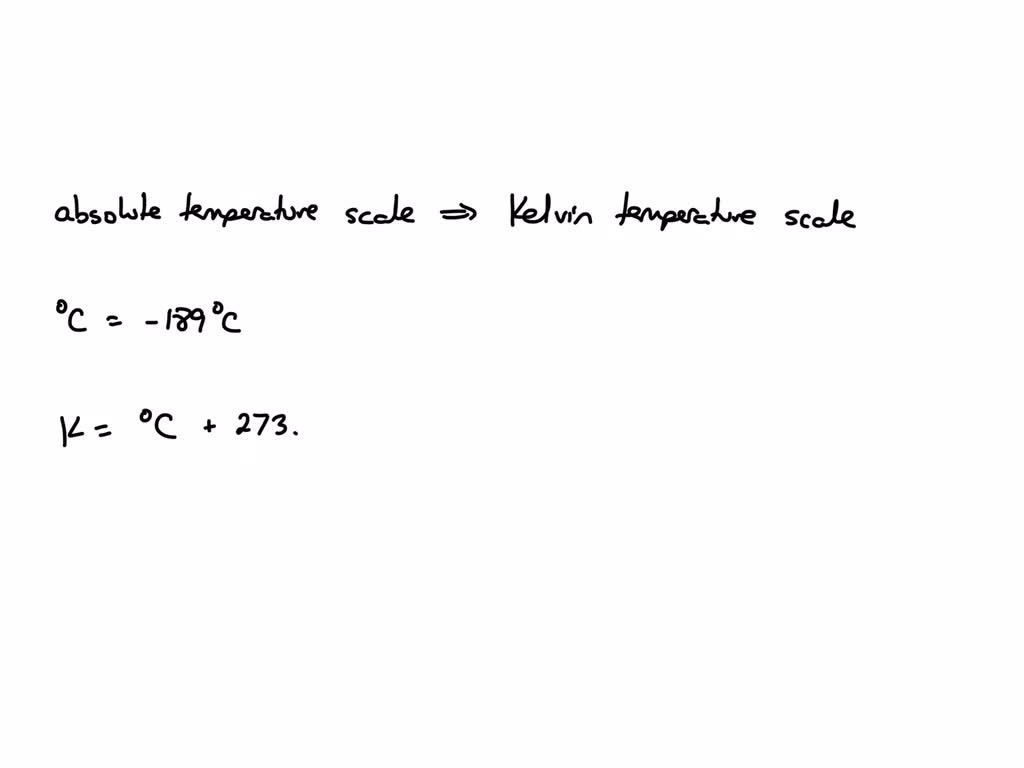 SOLVED The freezing point of argon is 189°C. What is its freezing point on the absolute