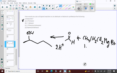 how-would-you-use-a-grignard-reaction-on-an-aldehyde-or-ketone-to-synthesize-the-following-compoun-2-71372
