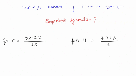 a-compound-is-922-carbon-and-776-hydrogen-calculate-the-empirical-formula-of-the-compound-05352