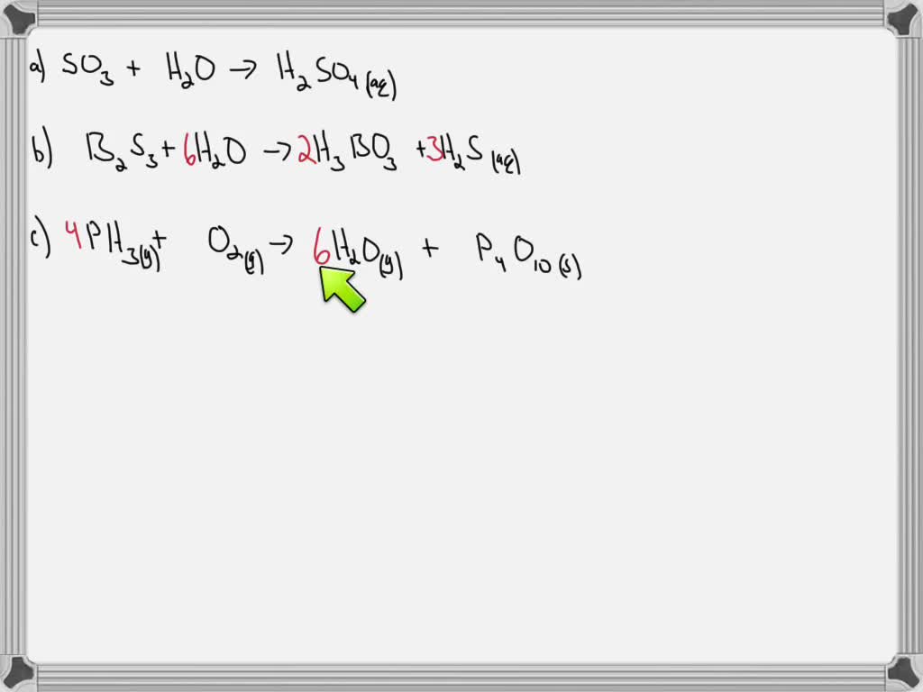 SOLVEDWrite balanced chemical equations to correspond to each of the