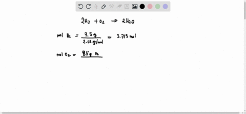 how-many-grams-of-water-can-be-produced-when-75-grams-of-h2-react-with-85-grams-of-o2-in-the-reaction-below-2h2-o2-2h2o-08305