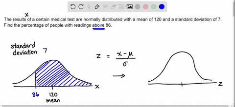 the-results-of-a-certain-medical-test-are-normally-distributed-with-a-mean-of-120-and-a-standard-deviation-of7-a-reading-above-108-is-considered-unhealthy-use-the-given-table-to-find-the-per-44567