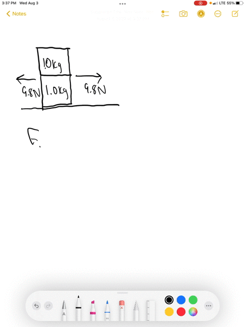 10-two-blocks-each-of-mass-10-kg-are-pushed-along-the-horizontal-surface-of-a-table-by-a-horizontal-force-p-of-magnitude-98-n-directed-to-the-right-as-shown-in-fig-5-16-the-blocks-move-toget-91198