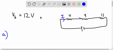 a-12-v-battery-is-connected-in-a-circuit-having-three-series-connected-resistors-having-resistances-of-4-9-and-11-in-series-determine-the-current-flowing-through-and-the-pd-across-the-9-resistor-2
