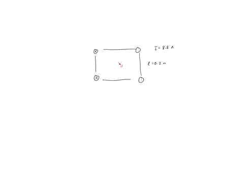 four-long-parallel-conductors-carry-equal-currents-of-880-a-the-figure-below-is-an-end-view-of-the-conductors-the-current-direction-is-into-the-page-at-points-a-and-b-and-out-of-the-page-at-76713