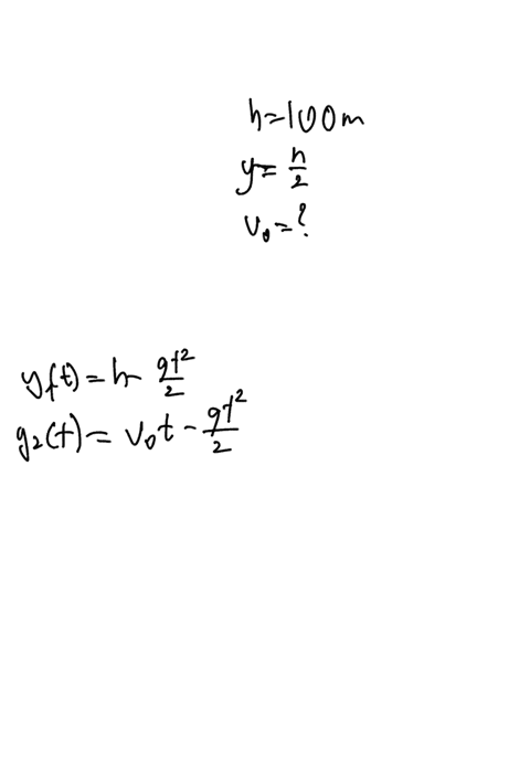 a-ball-is-dropped-from-a-building-of-height-100m-at-the-same-time-another-ball-is-then-thrown-vertically-up-from-the-ground-with-a-velocity-v0-they-meet-each-other-at-the-middle-what-is-the-25595