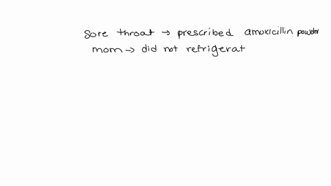 a-child-with-a-sore-throat-was-prescribed-amoxicillin-powder-by-his-or-her-pediatrician-the-childs-mother-mixed-the-powder-with-water-but-did-not-refrigerate-it-after-one-week-the-mother-cal-58237