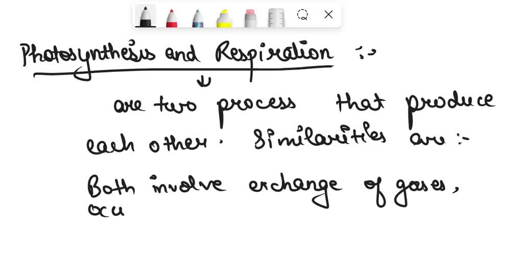 SOLVED List the similarities and differences between Photosynthesis