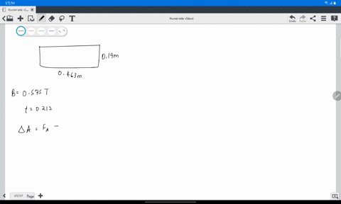 a-rectangular-loop-of-wire-with-sides-0190-and-0463-m-lies-in-a-plane-perpendicular-to-a-constant-magnetic-field-see-part-a-of-the-drawing-the-magnetic-field-has-a-magnitude-of-0575-t-and-is-42066