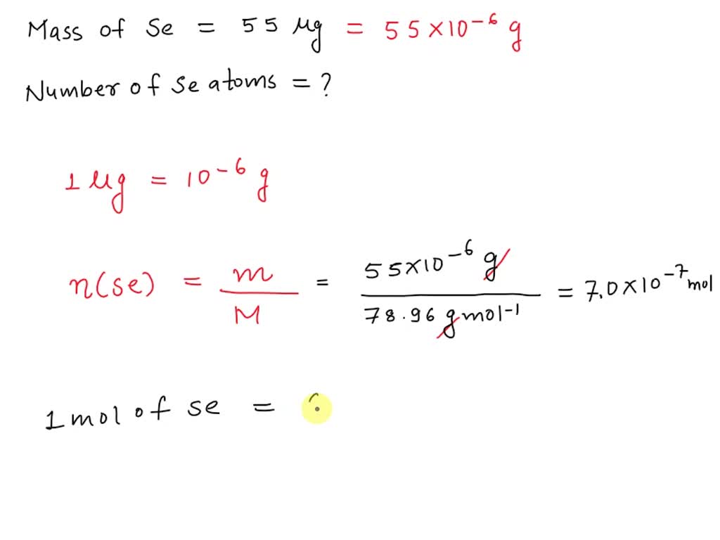 SOLVED The dally allowance (RDA) of selenium in your diet