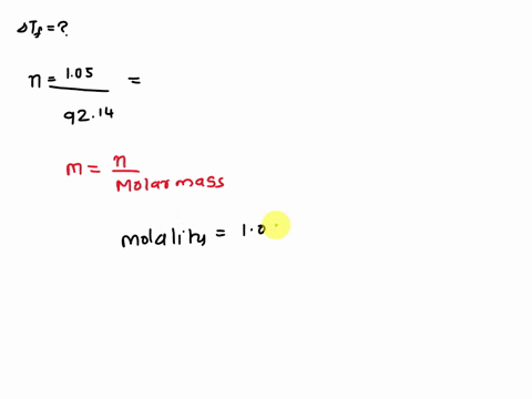 the-molal-freezing-point-depression-constant-for-the-solvent-benzene-is-512cmolal-whereas-kf-for-camphor-is-400cmolal-suppose-separate-solutions-are-made-containing-105g-of-toluene-c6h5ch3-i-93312