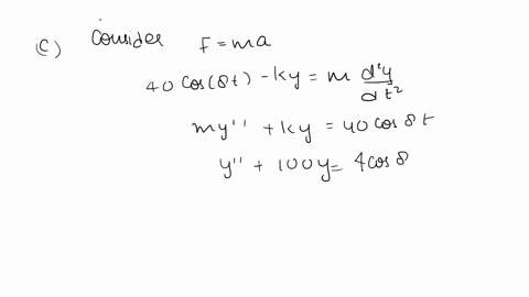 point-a-10-kilogram-object-suspended-from-the-end-of-vertically-hanging-spring-stretches-the-spring-98-centimeters-at-time-0-the-resulting-mass-spring-system-is-disturbed-from-its-rest-state-99736