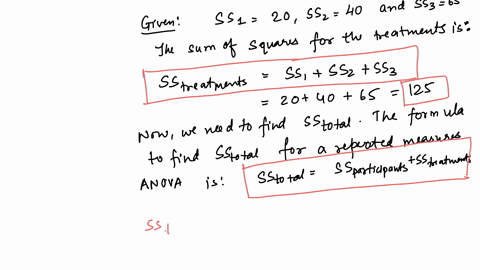 for-a-repeated-measures-study-comparing-k-3-treatment-conditions-with-a-sample-of-n-4-participants-the-participant-totals-the-p-values-are-12-8-4-and-16-and-the-ss-values-within-each-treatment-are-ss1