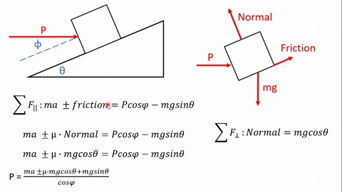 the-force-p-is-applied-to-the-45-kg-block-when-it-is-at-rest-determine-the-magnitude-and-direction-of-the-friction-force-exerted-by-the-surface-on-the-block-if-a-p-0-b-p-190-n-and-c-p-268-n-18111