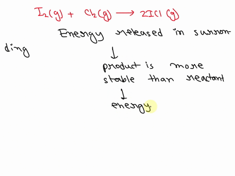 when-i2g-reacts-with-cl2g-to-form-iclg-according-to-the-following-equation-energy-is-released-into-the-surroundings-i2g-cl2g-2-iclg-is-this-reaction-endothermic-or-exothermic-what-is-the-sig-58044