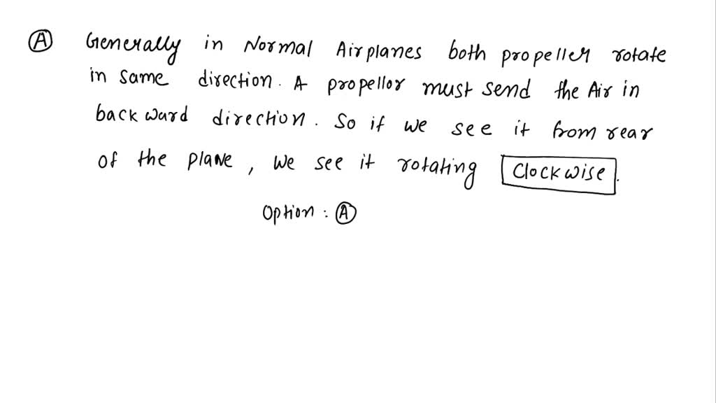 SOLVED The angular momentum of the propeller's small airplane points