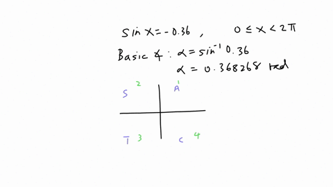solve-sinx-036-on-0-le-x-lt-2pi-there-are-two-solutions-a-and-b-with-a-b-and-a-and-b-in-radians-to-4-decimal-places-39025