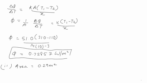 a-calculate-the-heat-flux-in-wm2-through-a-sheet-of-a-metal-14-mm-thick-if-the-temperatures-at-the-two-faces-are-310-and-110-cassume-steady-state-heat-flow-and-that-the-thermal-conductivity-30501
