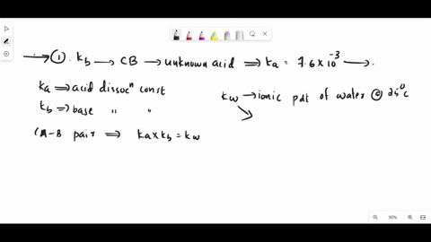 what-is-the-kb-for-the-conjugate-base-of-an-unknown-acid-with-a-ka-of-76x10-3-your-ans-is-assumed-to-be-reduced-to-the-highest-power-possible-what-is-the-ph-of-a-solution-with-a-hydroxide-co-28239