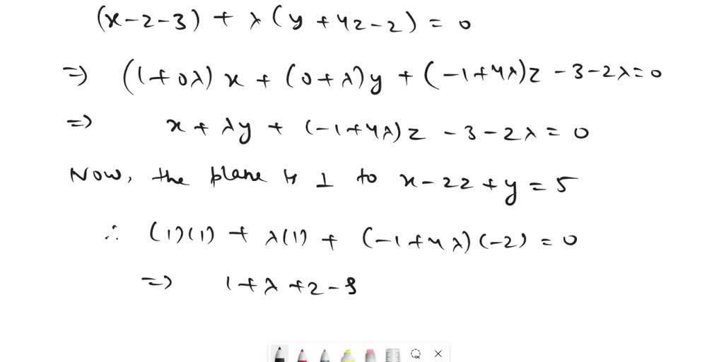 Solved 10 The Equation Of A Plane Is 3x 2y 4z 12 0find The Vector Xz Where X Is The X 4149