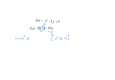 find-fa-h-fa-for-the-function-simplify-your-answer-fx-x2-9-x-6-fa-h-fa